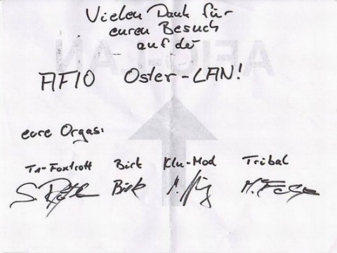 Afio Oster LAN 08